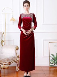 noble and elegant wedding banquet fashion cheongsam dress